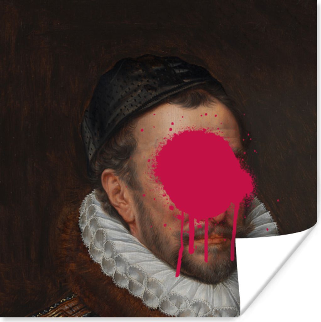 MuchoWow Poster Wilhelm von Oranien - Kunst - Gemälde 100x100 cm - Babyzimmer