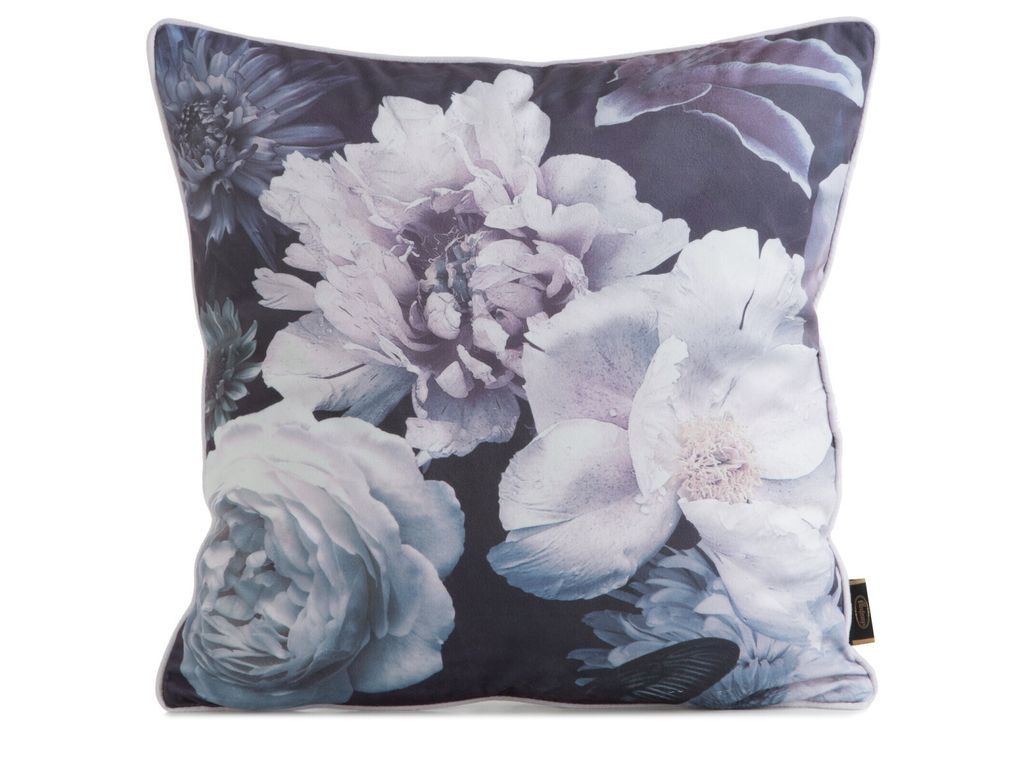 Kissenbezug VELVET 134 45x45 lila schwarz