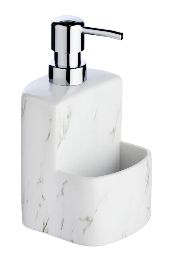 Doseur de Savon Cuisine et Support de Rangement pour Évier sans Encombre