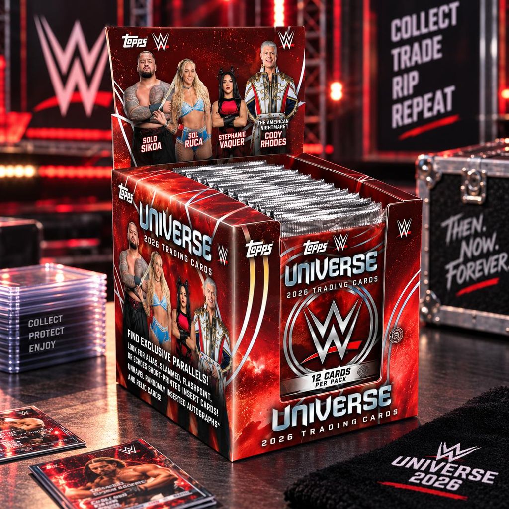2026 Topps Universe WWE Hobby Box Produktbild  KI-generiertes Bild