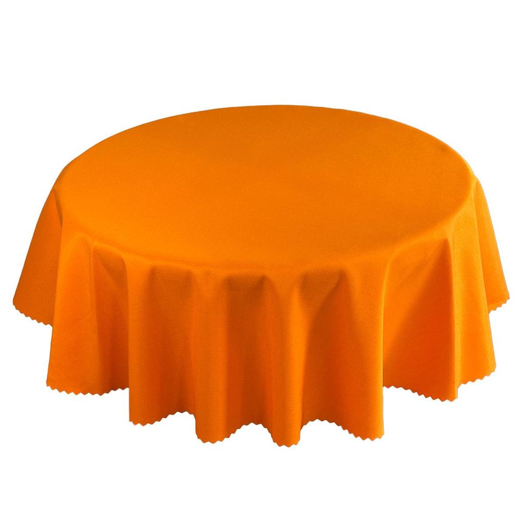Tischdecke Fleckenresistente Orange Rund 130 cm