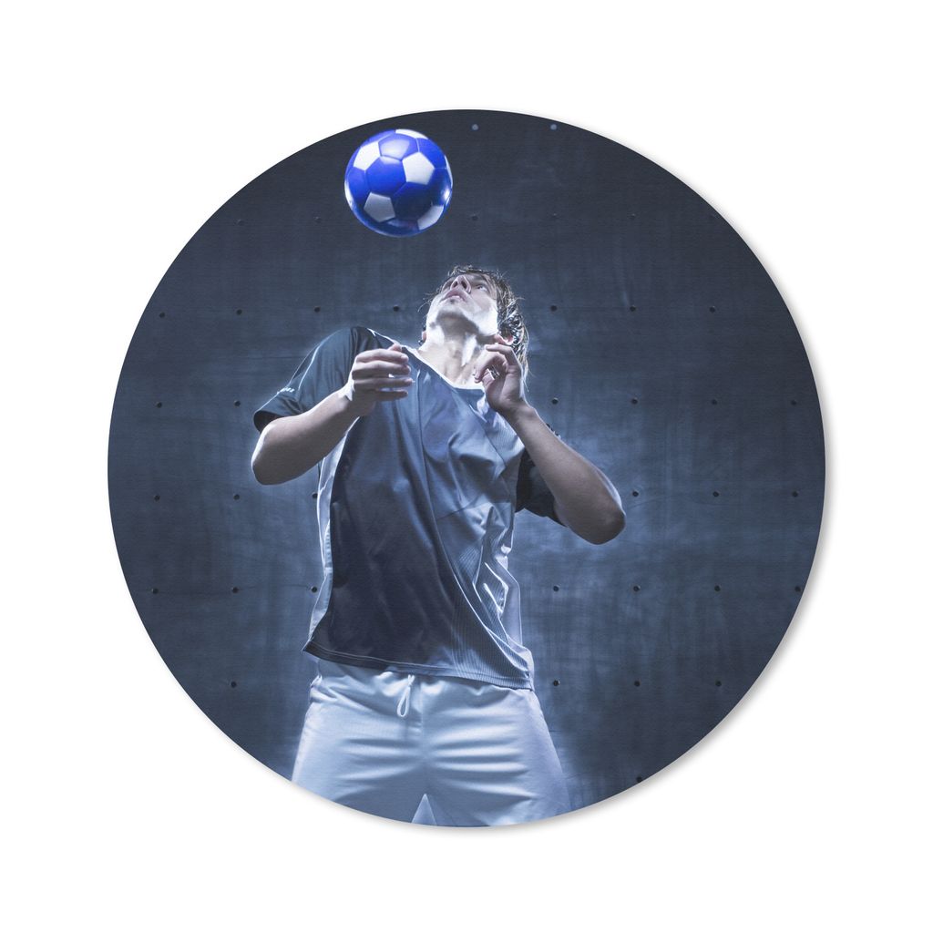 MuchoWow Mauspad Mousepad Hochbegabter Fußballer 20x20 cm - Mousepads - Maus Mat - Pad - Mausunterlage - Schreibtischmatte