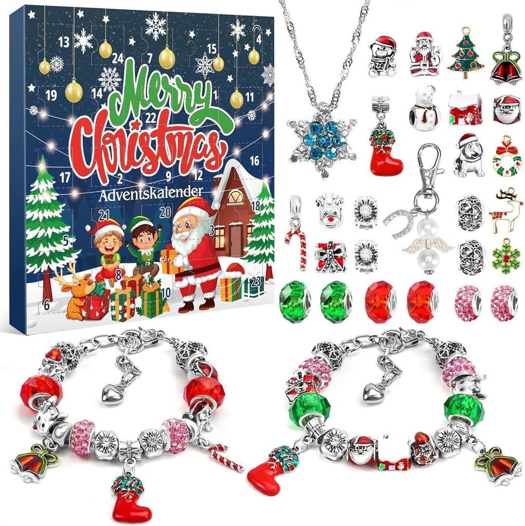 ZOOI Adventní kalendář Dívky Šperky Řemeslná sada 24 kusů Obrázek produktu 
