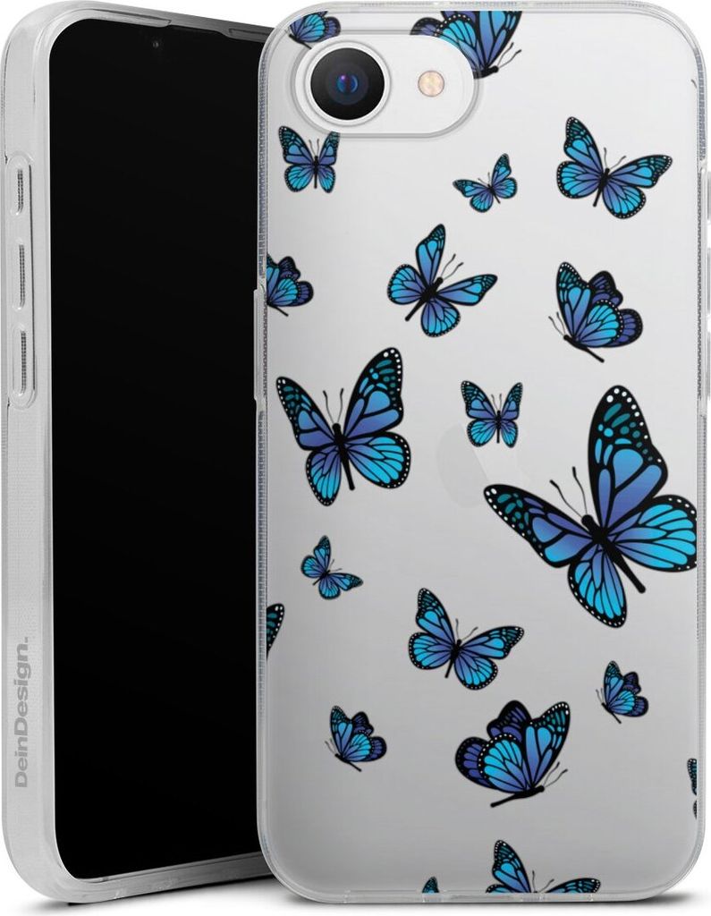 DeinDesign Handyhülle für Apple iPhone 16e Silikon Hülle Case Smartphone Schutzhülle Muster Schmetterling transparent
