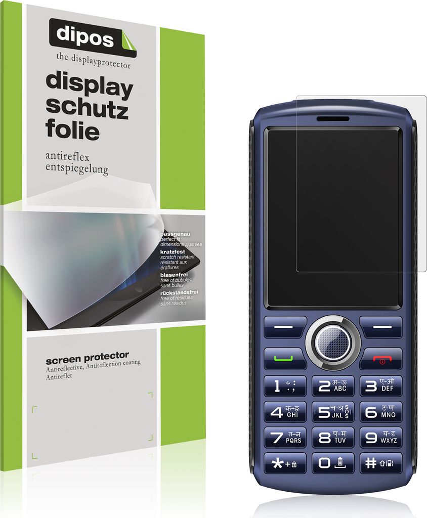 4x Schutzfolie für Cellecor D4 Plus matt Displayschutzfolie Folie Display Schutz dipos