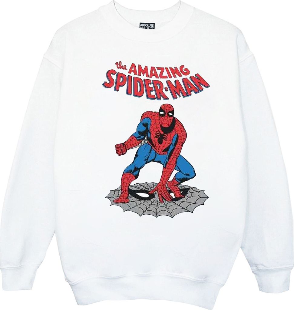 Marvel - "The Amazing Spider-Man" Sweatshirt für Herren BI40975 (S) (Weiß)