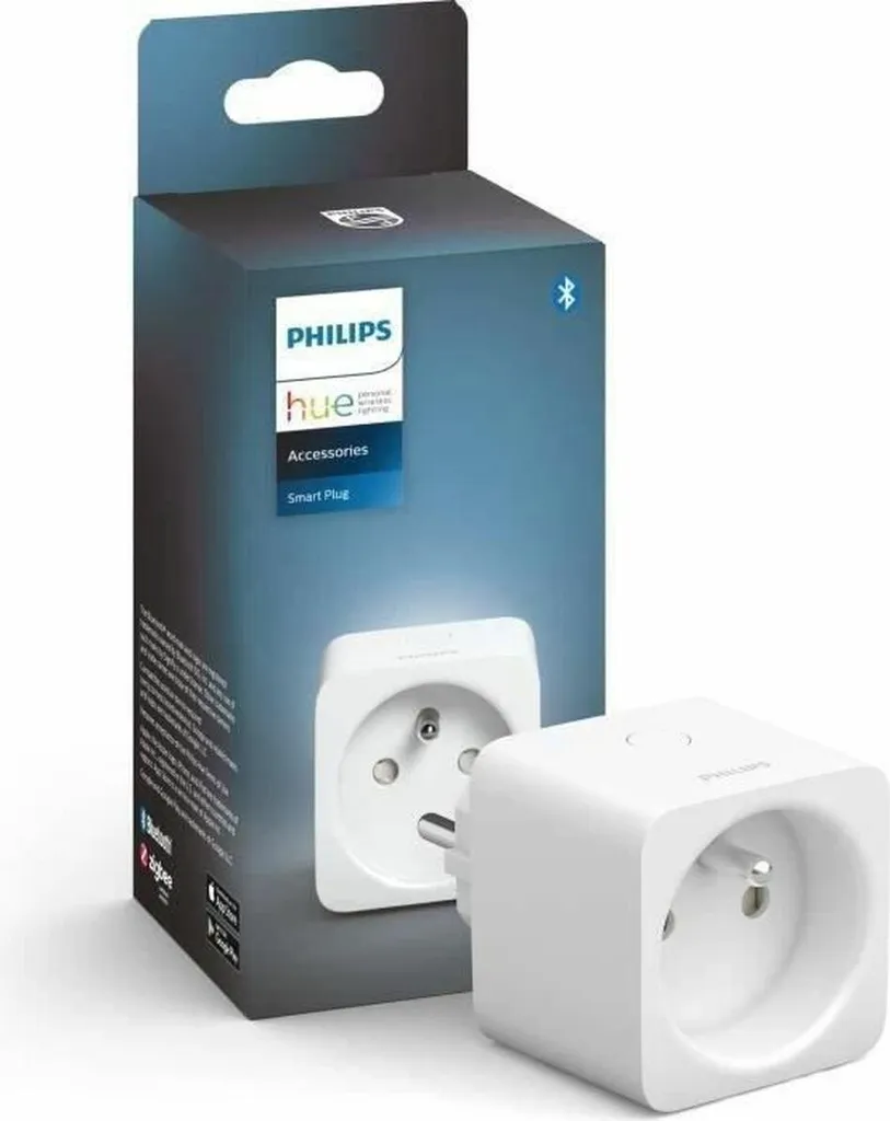 Prise Intelligente Philips Hue Bluetooth - Prise Connectée Zigbee Blanche - 3