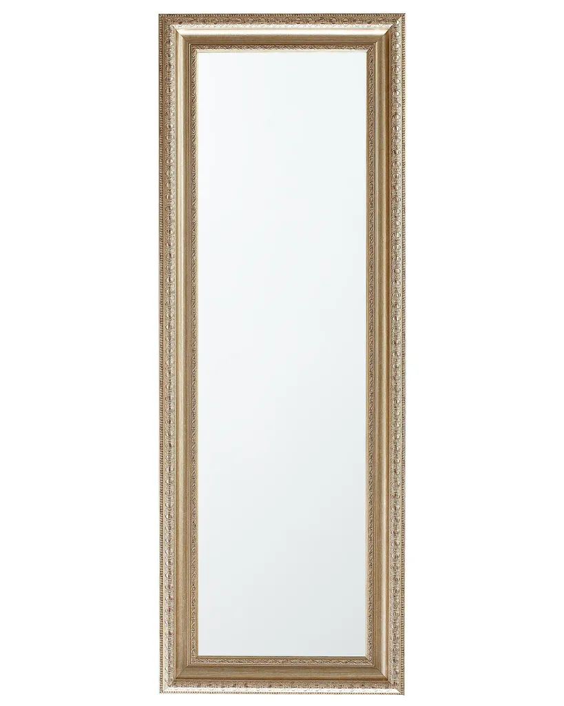 Miroir mural rectangulaire argent et or pour illuminer une pièce sombre