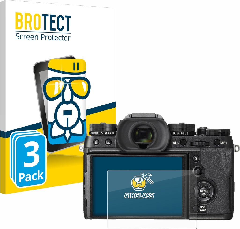 3x BROTECT Schutzglas für Fujifilm X-T2 Schutzfolie Panzer Produktbild 