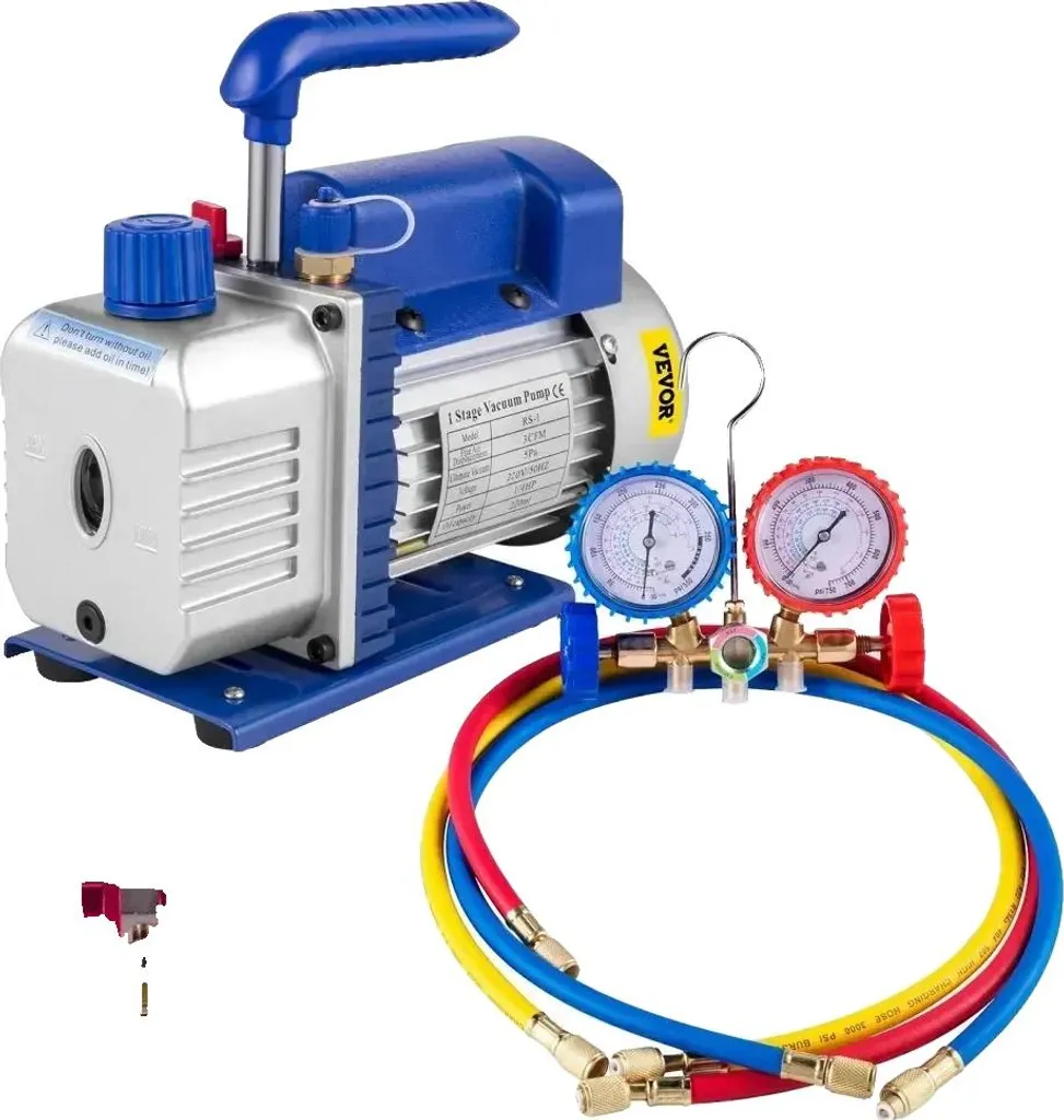 Groupe de Tirage au Vide 1.8 CFM 220V - Haute Pression 0-800 PSI