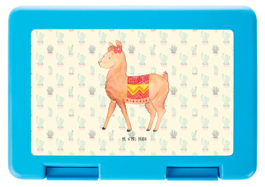 Mr. & Mrs. Panda Bento Box Alpaka Stolz - Kaktus Grün - Geschenk, Meal Prep, Lunchbox, Frühstücksdose, Bentobox, Lama, Snackbox