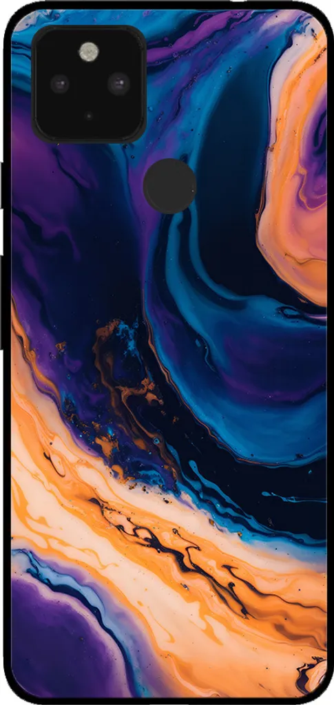Custodia Google Pixel 5 Marmo Blu - Smartphonica TPU Shockproof Elegante