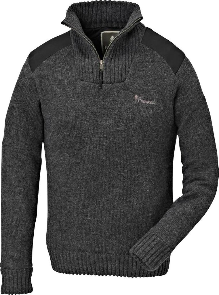 Pinewood Hurricane Pullover, Troyer - Damen - Dunkelgrau Produktbild 