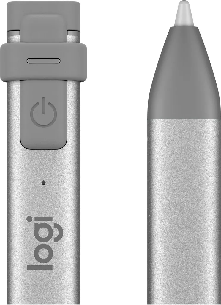 Logitech Crayon stylet gris avec pointe intelligente et corps plat - 4