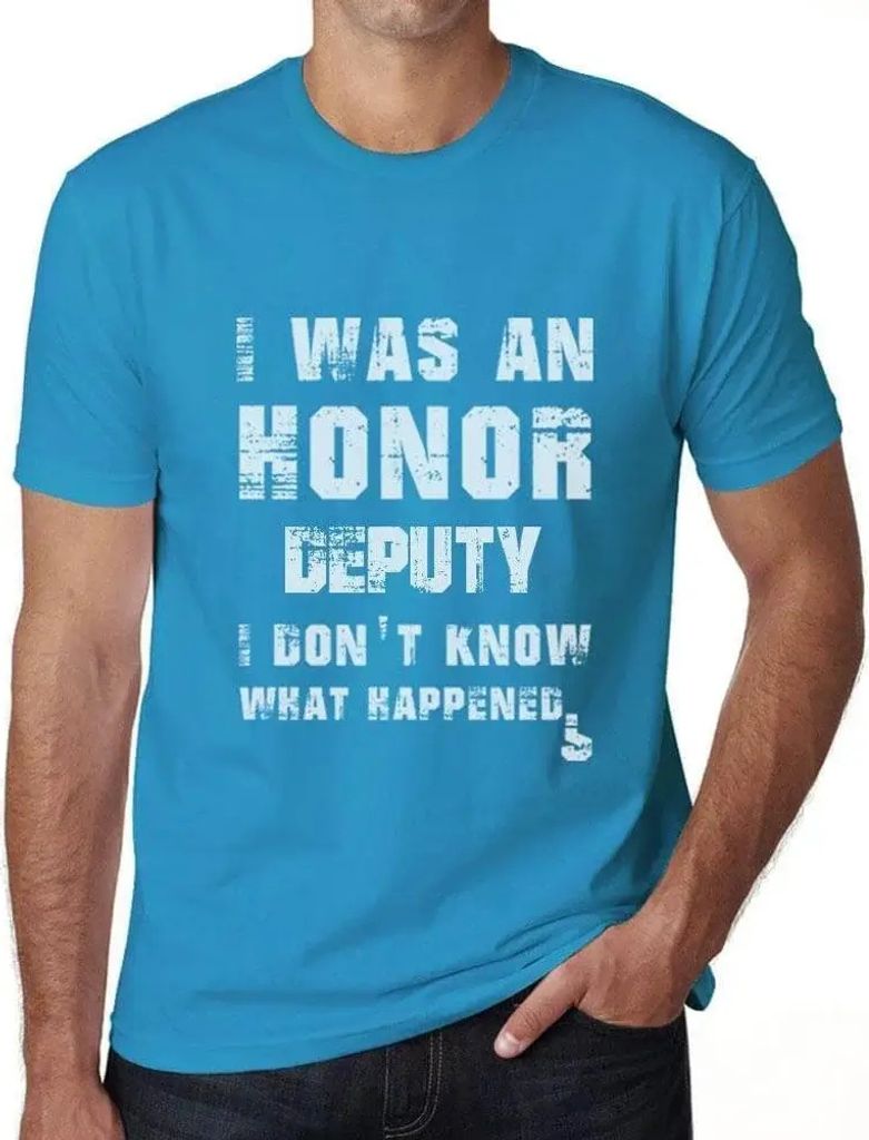 Herren Grafik T-Shirt Ich war ein Ehrenabgeordneter ich weiß nicht was passiert ist – I Was An Honor Deputy I Don't Know What Happened