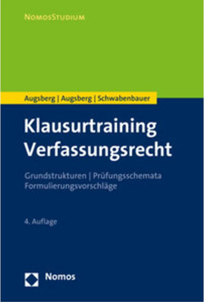 Klausurtraining Verfassungsrecht : livre de préparation aux examens