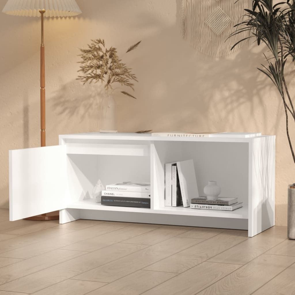 "Winter Sale" TV-Schränke - Weiß TV-Schrank Weiß 90x35x40cm Holzwerkstoff DE3081042