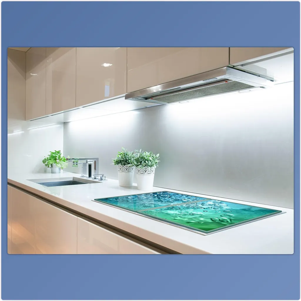 Copertura Piano Cottura Natural Blue 2 Pezzi 40x52 | Cucina Ordinata - 5