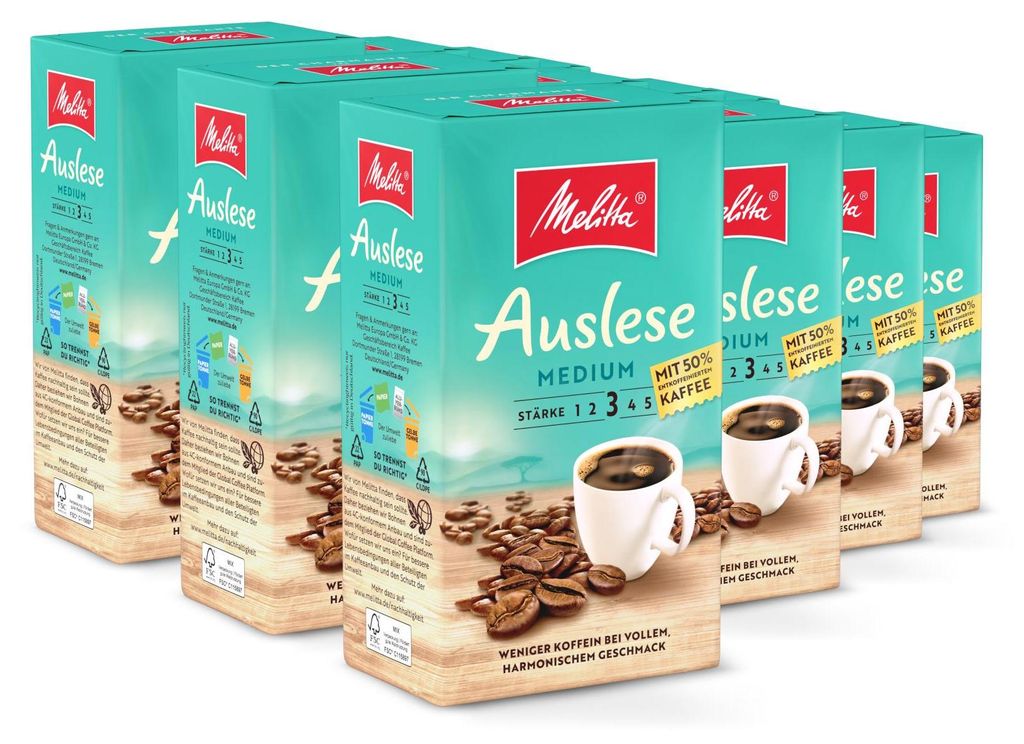 Melitta Auslese Medium Filter-Kaffee gemahlen, für Produktbild 