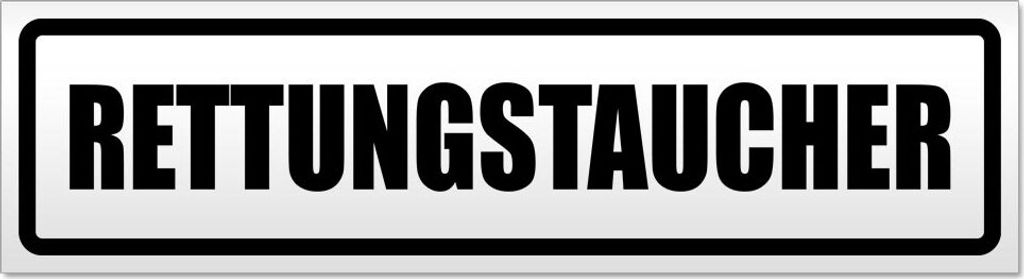 Rettungstaucher Magnetschild Schild magnetisch