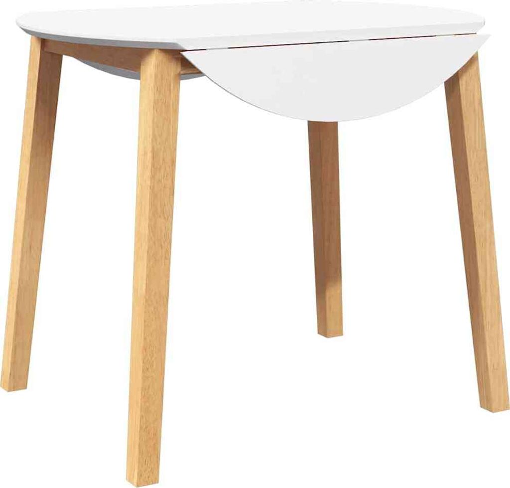 vidaXL Table de salle à manger naturelle en bois massif Image du produit 