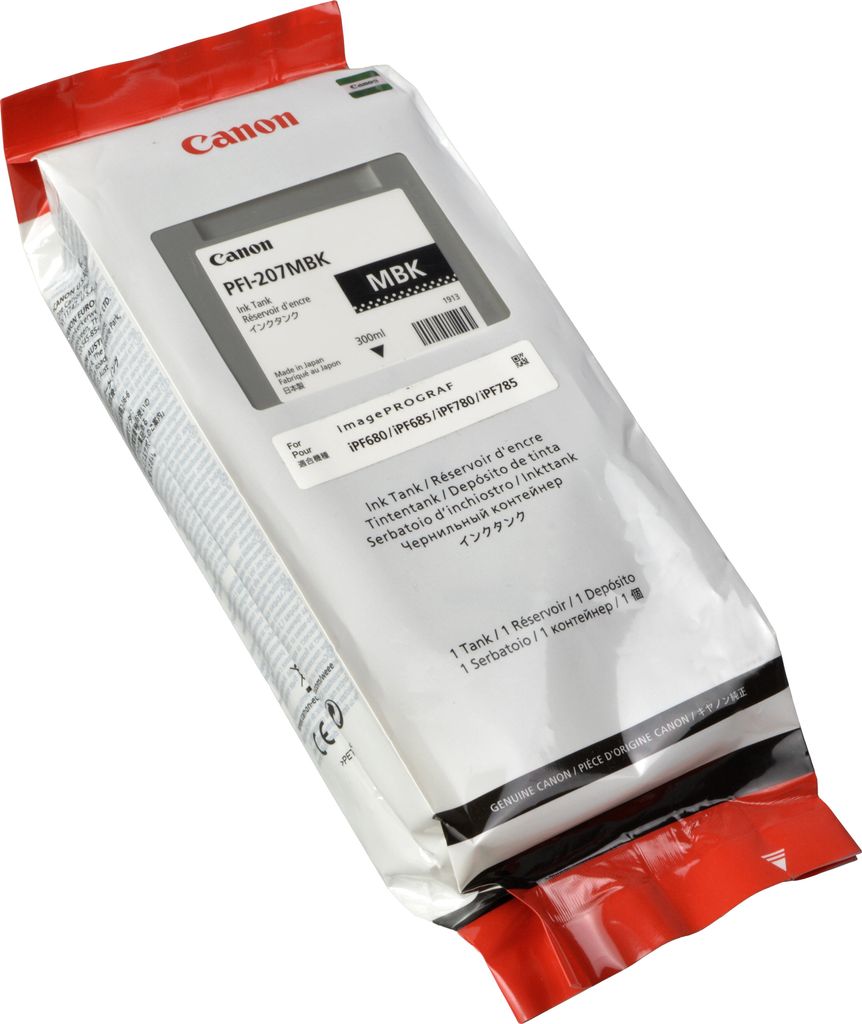 Canon PFI-207 MBK, Mattschwarz, Tinte auf Pigmentbasis, 1 Produktbild 