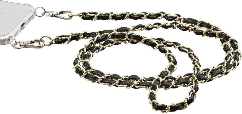 HAMA Cross-Body-Band, Kette, Kunstleder/Metall, Gold/Schwarz (00172293)