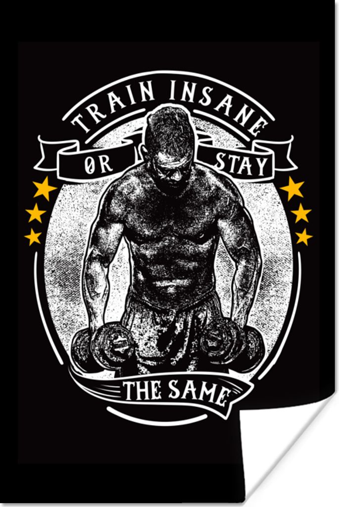 MuchoWow Poster Mancave - Sport - Retro - Zitat 120x180 cm - Kunstposter