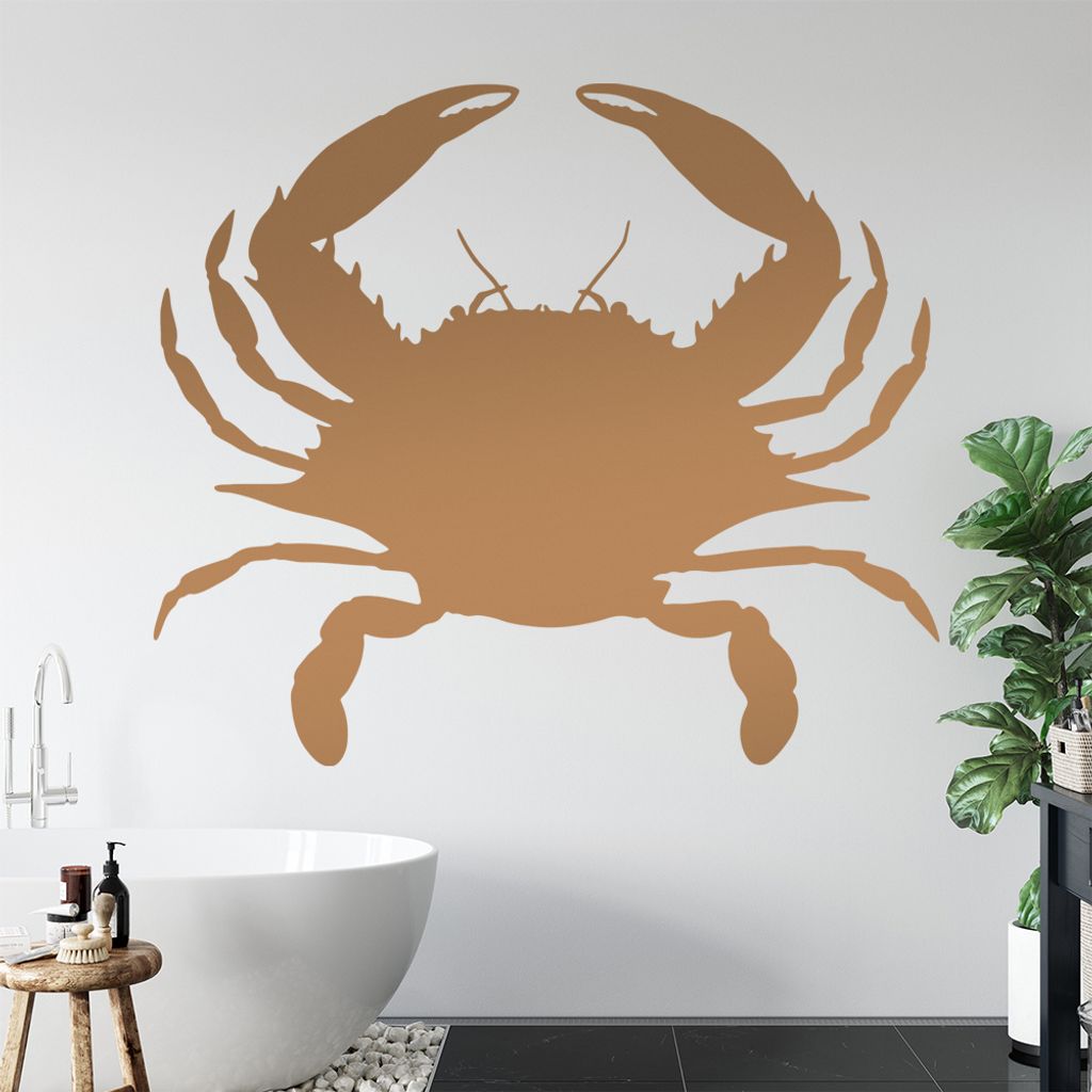 KIWISTAR Krebs - Sternzeichen Krabbe Wandtattoo in 6 Größen - Wandaufkleber Wall Sticker - Dekoration, Küche, Wohnzimmer, Schlafzimmer, Badezimmer