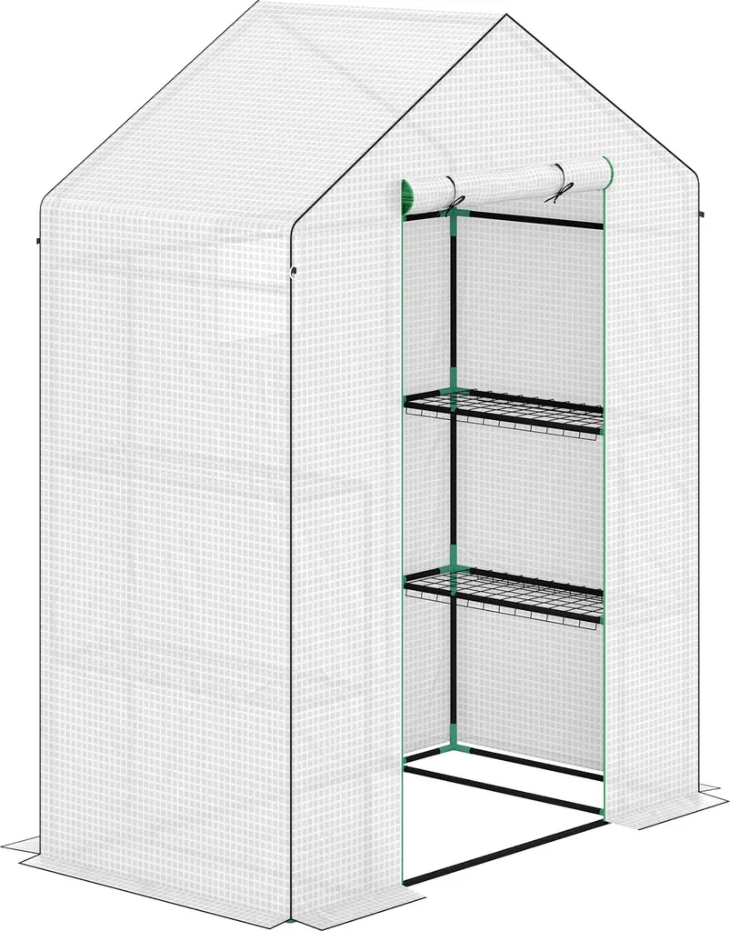 Serra Balcone Fortuna Lai Bianca 143x74x190cm - Offerta Limitata