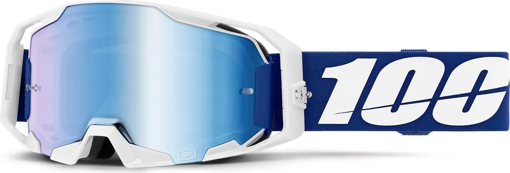Masque anti-buée moto 100% ARmatic Blue masque cross étanche