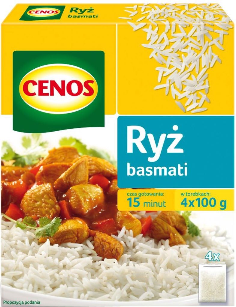 Rýže Cenos Basmati 400 G (4 sáčky) Obrázek produktu 