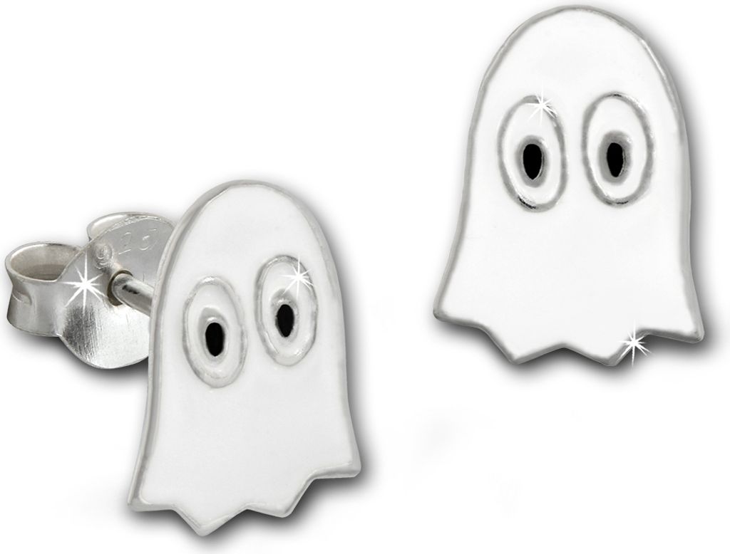 Teenie-Weenie Ohrstecker für Kinder 925 Silber weiß Produktbild 