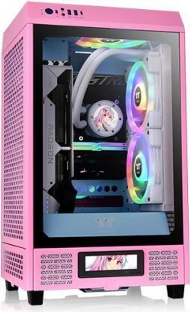 Thermaltake The Tower 200 Bubble Pink Boîtier Mini-ITX Compact Gamer