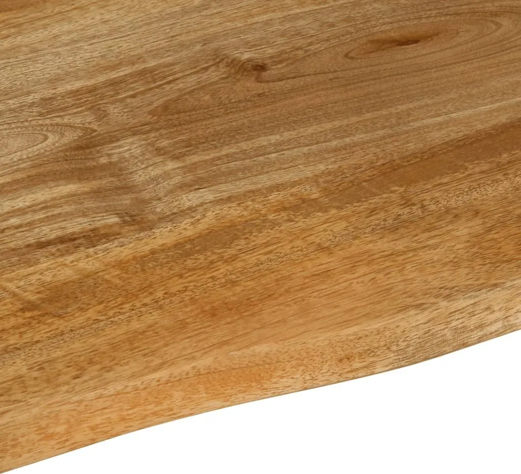 SYFAX™ Piano Tavolo Bordi Vivi 60x60x3,8 cm in Legno Massello di Mango - 5
