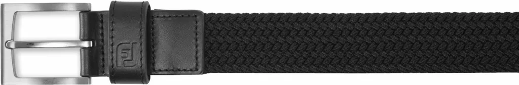 Ceinture de golf Footjoy Tressée Noire Régulier 90 cm homme