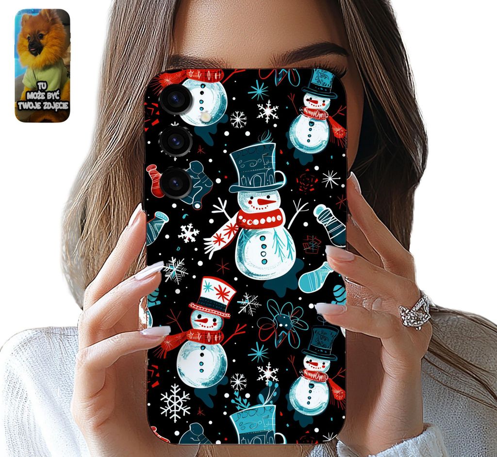 Hülle Samsung Galaxy S24 Fe Weihnachten Schneemann Designs + Folie