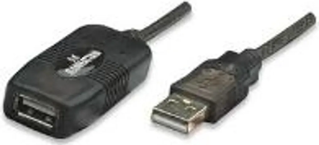 Rallonge USB Active 20m Manhattan Câble Répétiteur Haute Qualité Gris
