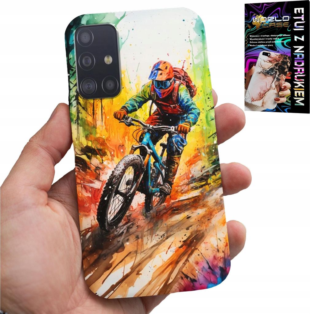 Etui Für Samsung Galaxy A51 - Mountain Biking Extreme Expeditionen Glas
