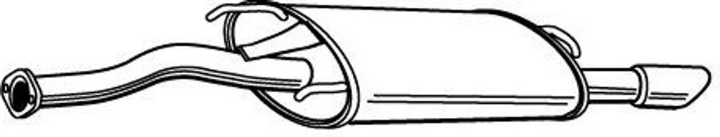 VEGAZ MOS-175 Endschalldämpfer für MG ZS Limousine Auspuff