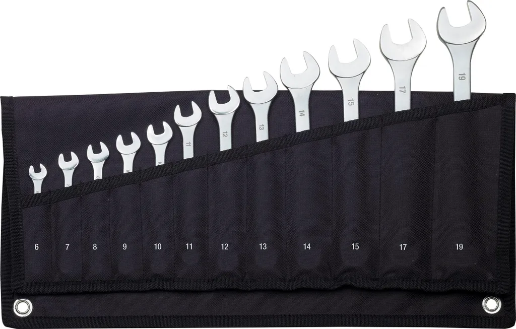 Clés mixtes Proxxon Slim Line 19 pièces ultra-fines avec trousse textile