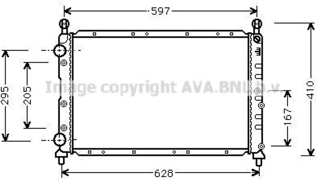 Radiateur alu PRASCO AL2020 haute performance OE 46536388 Alfa 145 146