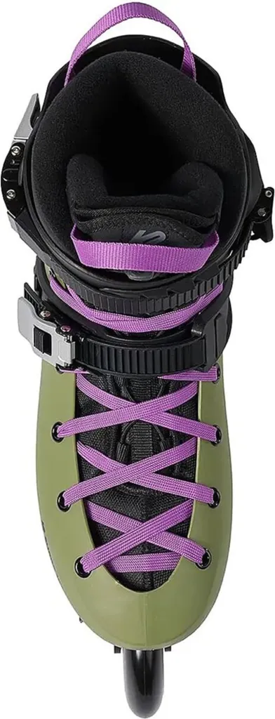 Rollers K2 Surge 100 rollers freeride urbains 3 roues olive - 5