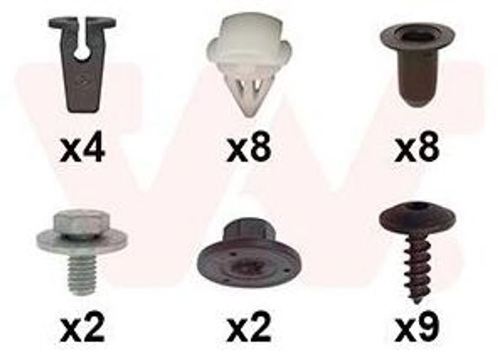VAN WEZEL Montagesatz Kotflügel 5710796 Vorne Links Vorne Rechts für VW T-Roc (A11)
