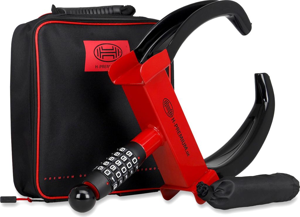 HEYNER Radkralle mit Radkasten und Felgenschutz, Wegfahrsperre inkl. Tasche für PKW, Wohnwagen, Anhänger, Transporter und Caravan