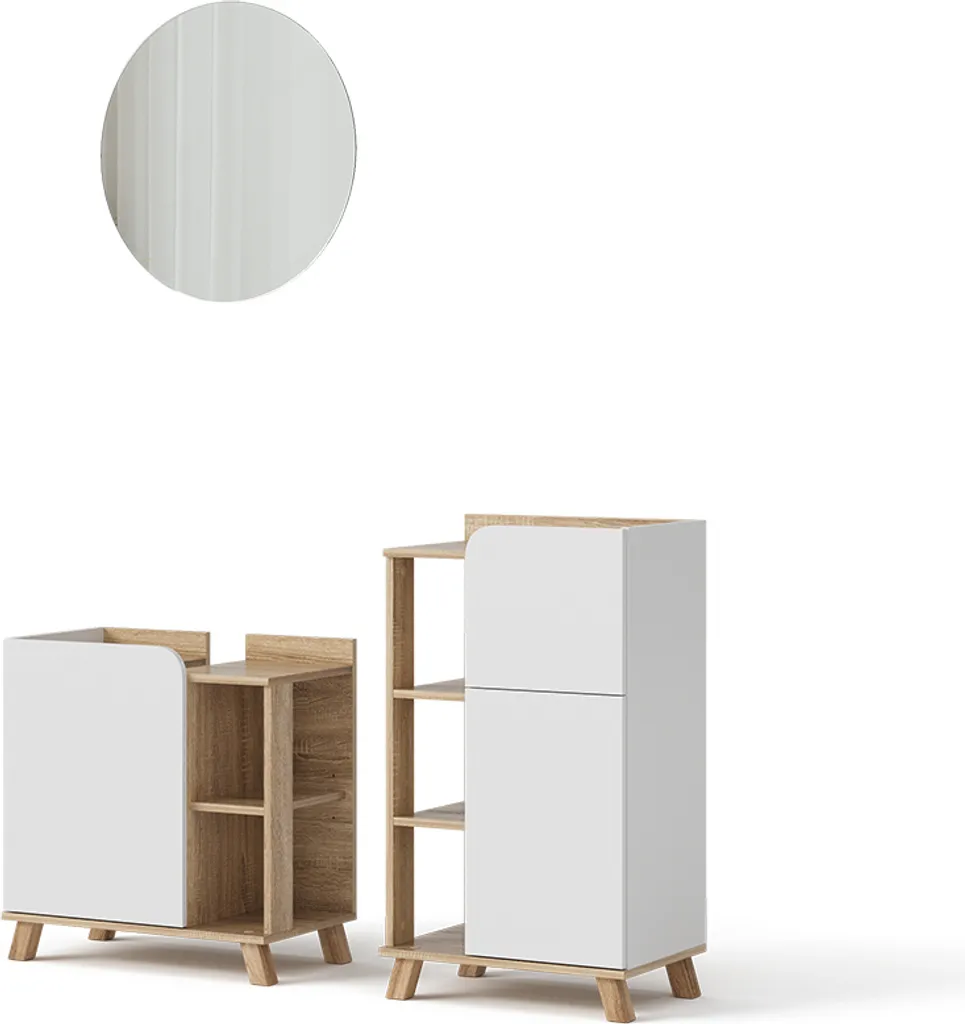 Aménagement salle de bain Vicco Karen 3 éléments pour petits espaces