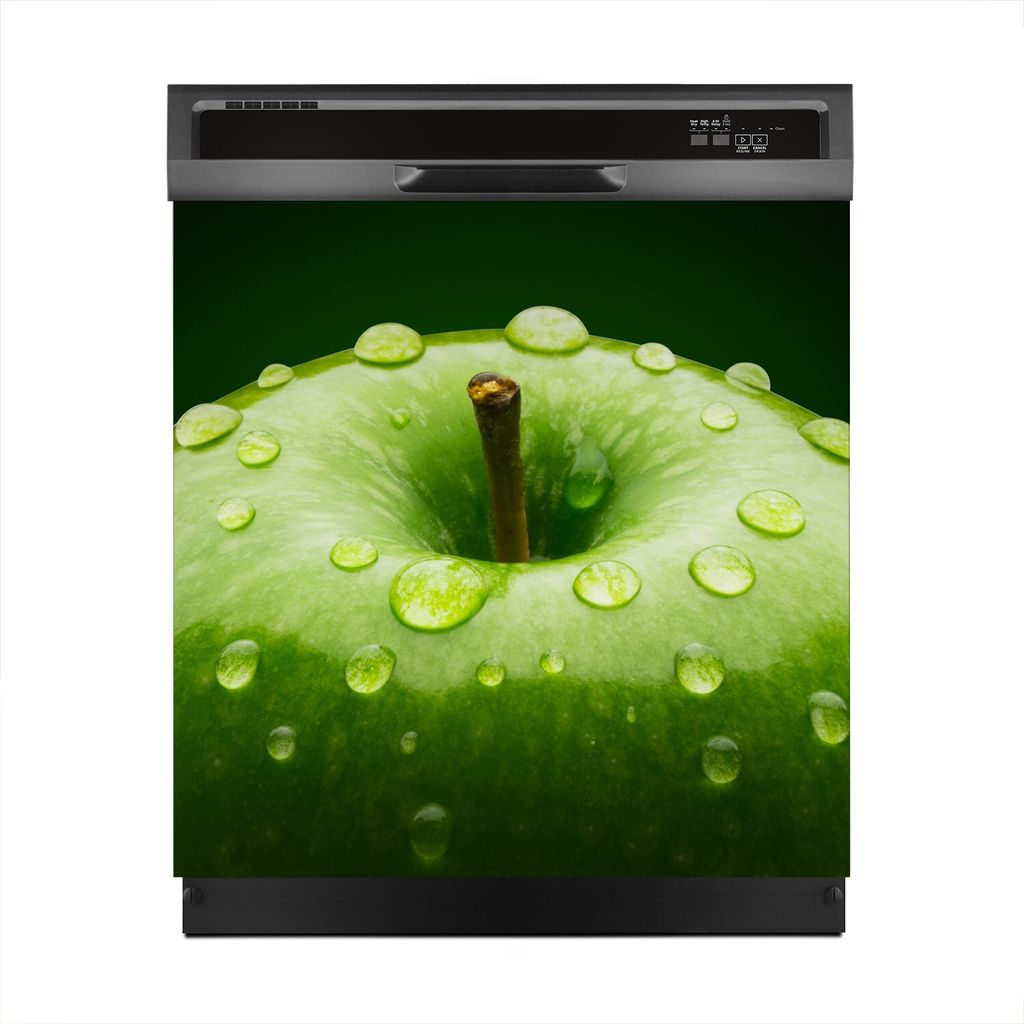 Aufkleber sticker 60x60 cm Dekorative folie Spülmaschine - Grün Apfel Obst