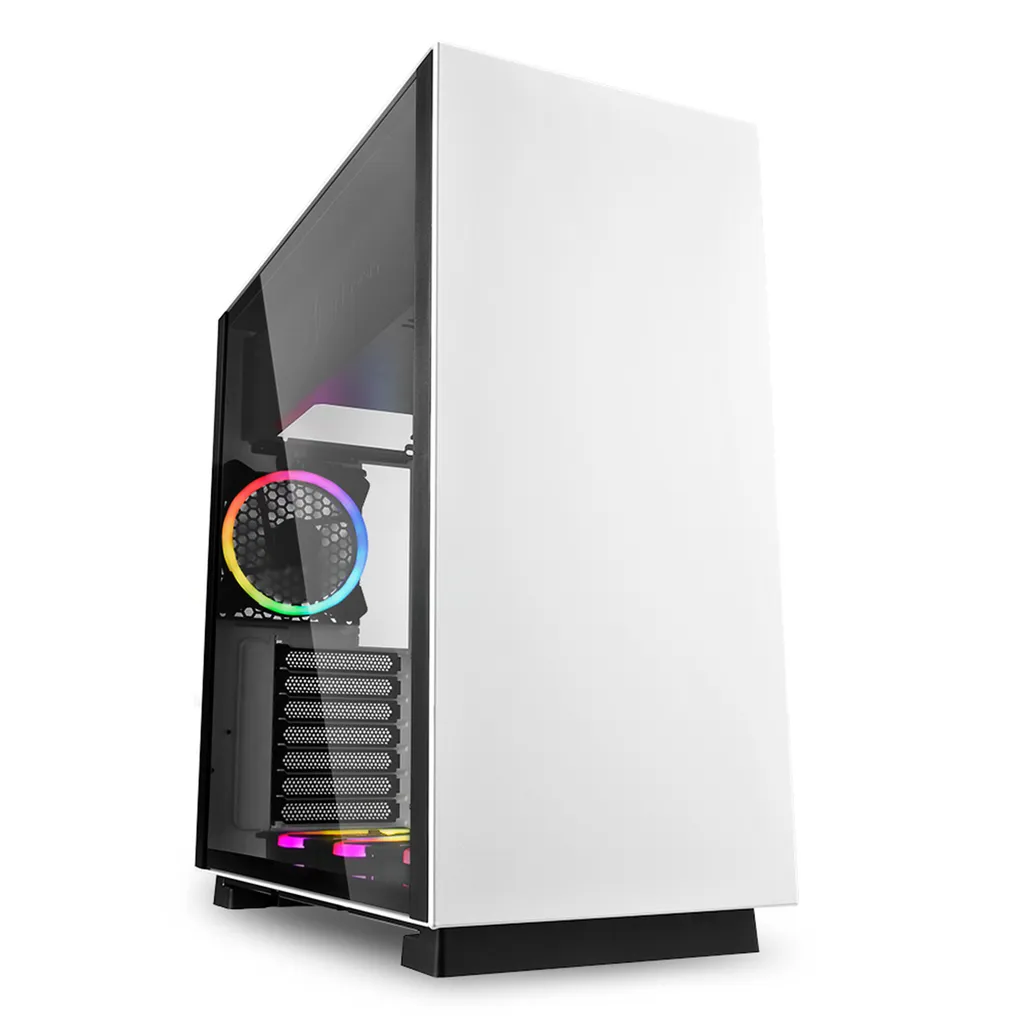 Case PC Sharkoon Pure Steel RGB White - Vetro Temperato e 4 Ventole