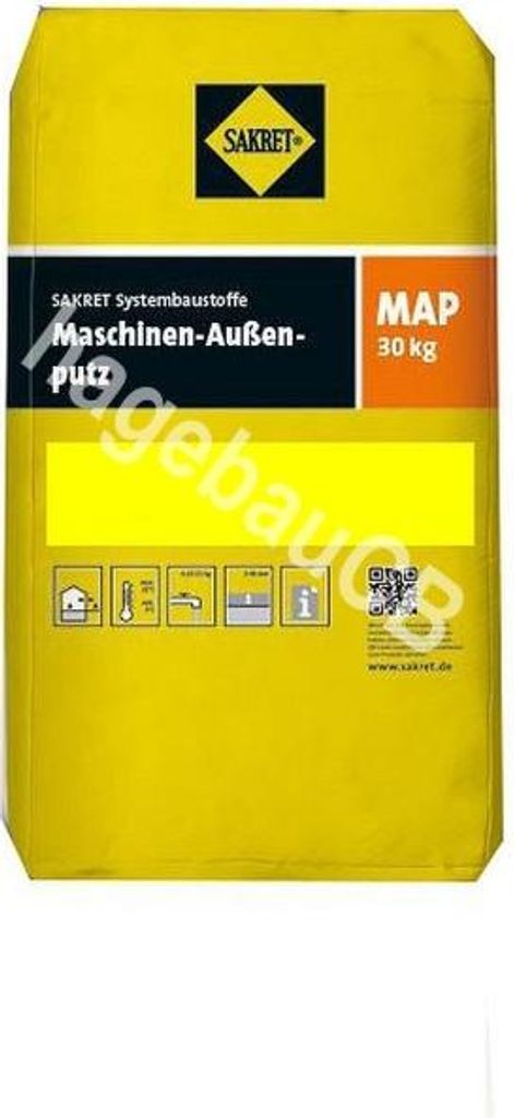30kg Kalk-Zement-Putz MAP (22l) Sakret 0-1mm Produktbild 
