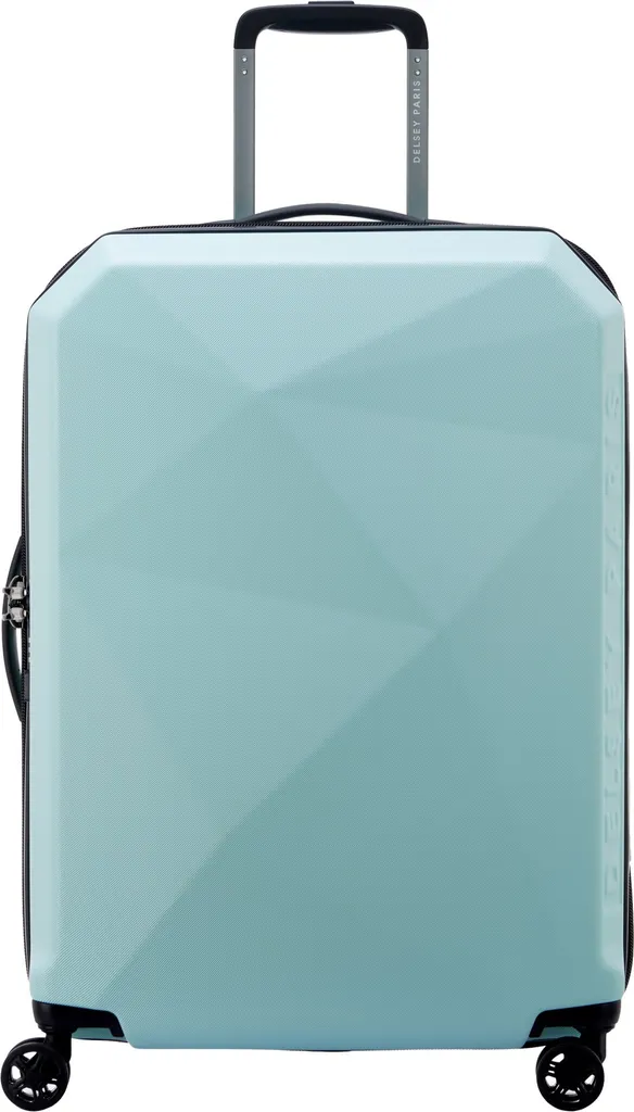 DELSEY PARIS Karat 4 valise trolley 66cm Aqua bleu clair à doubles roues
